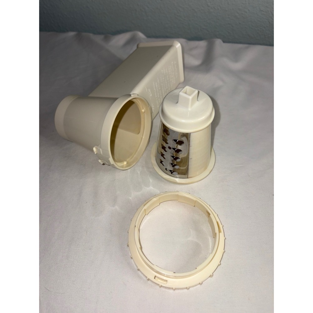 Vintage Presto SaladShooter Replacement Parts Shredding Cone Housing Ring Almond